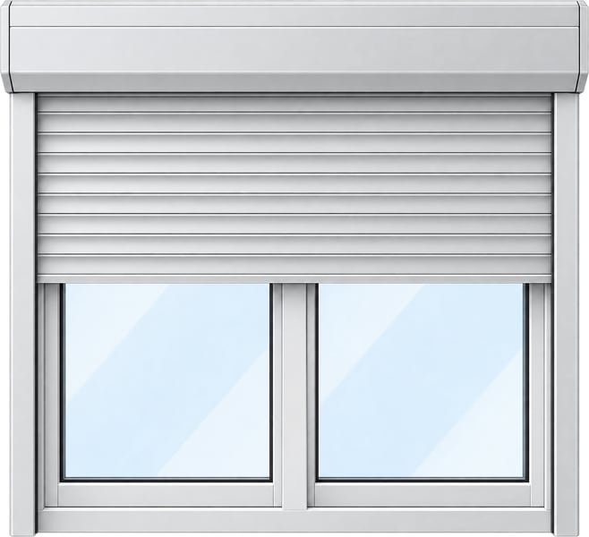 Ventana persiana de aluminio