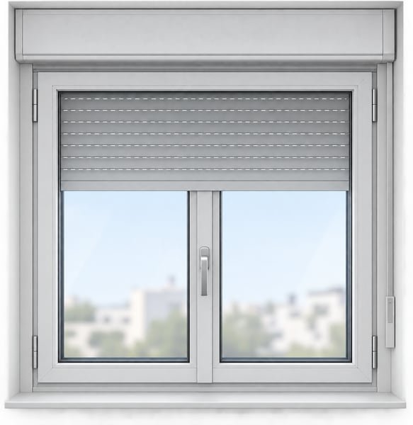 Ventana compacto con persiana